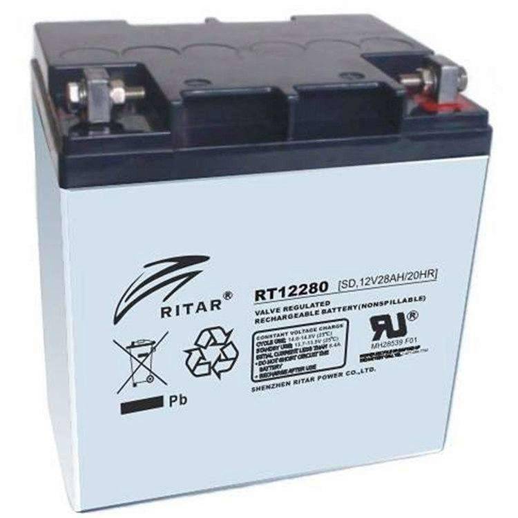 瑞達(dá)蓄電池RT12280 12V28AH/20HR UPS電源 直流屏 免維護(hù)鉛酸電池