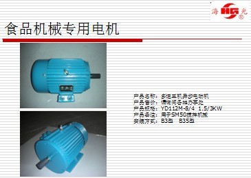 YD系列電動(dòng)機(jī)（食品機(jī)械電機(jī)）