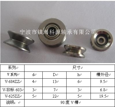 625zzV型槽軸承