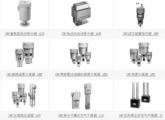 SMC氣源處理選型