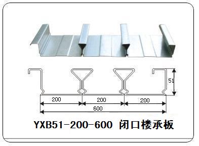 YXB51-200-600閉口樓承板