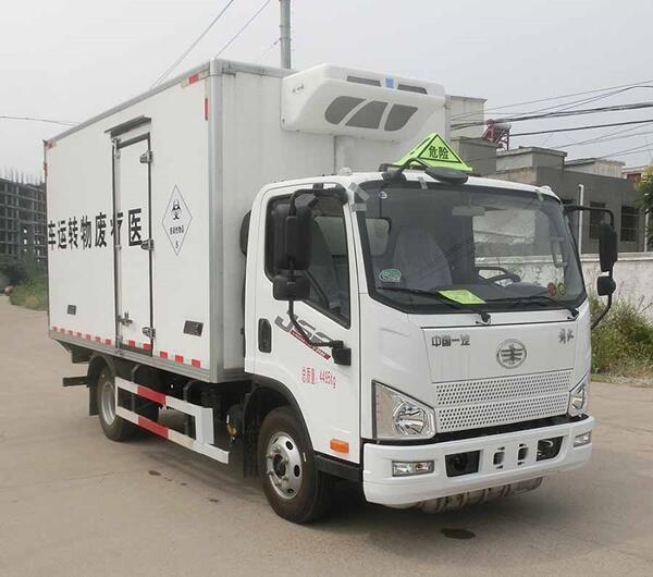 國六解放醫(yī)療廢物轉運車