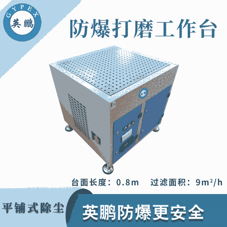 英鵬防爆平鋪式打磨臺(tái)-0.8m