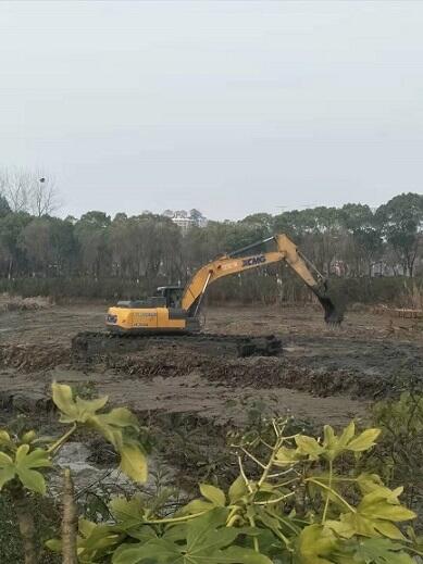 河道疏浚施工水路挖掘機出租挖泥船租賃中山市三角周邊