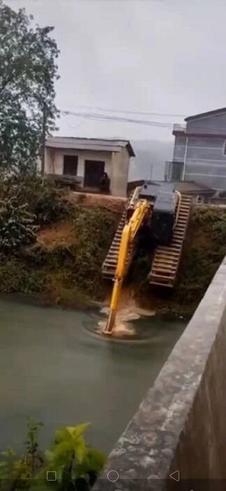 清遠深圳水上清淤水陸挖掘機出租市場直銷