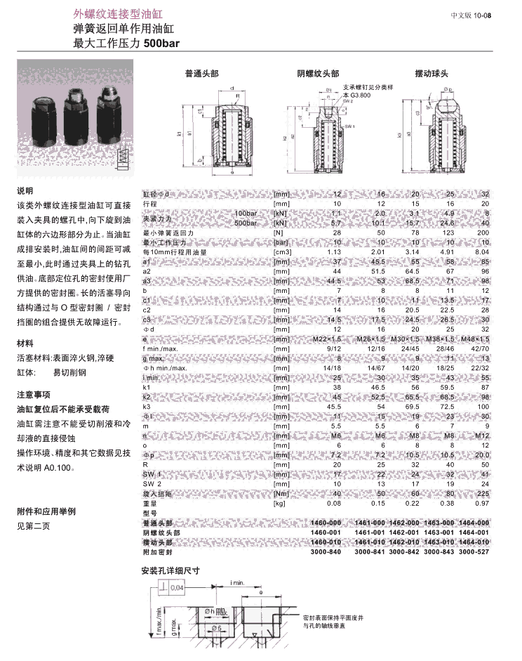 液壓缸ROEMHELD缸體1513016BD機械工業(yè)夾具