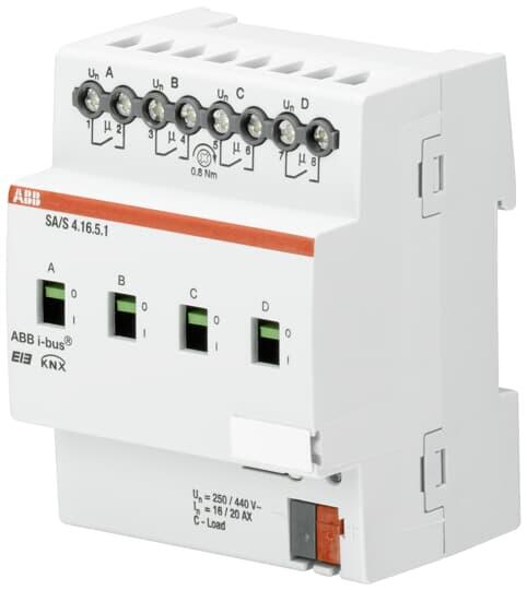 SA/S 4.16.6.1 開關驅(qū)動器4路 ABB I-BUS智能燈控系統(tǒng)KNX總線