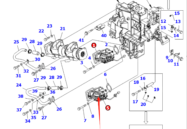 EGR冷卻器閥門6261-41-9500進(jìn)口發(fā)動機(jī)SAA6D170E