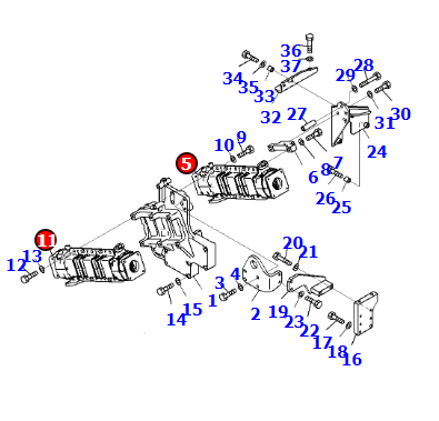 冷卻器總成6252-61-7100適用于發(fā)動機6D140E-6