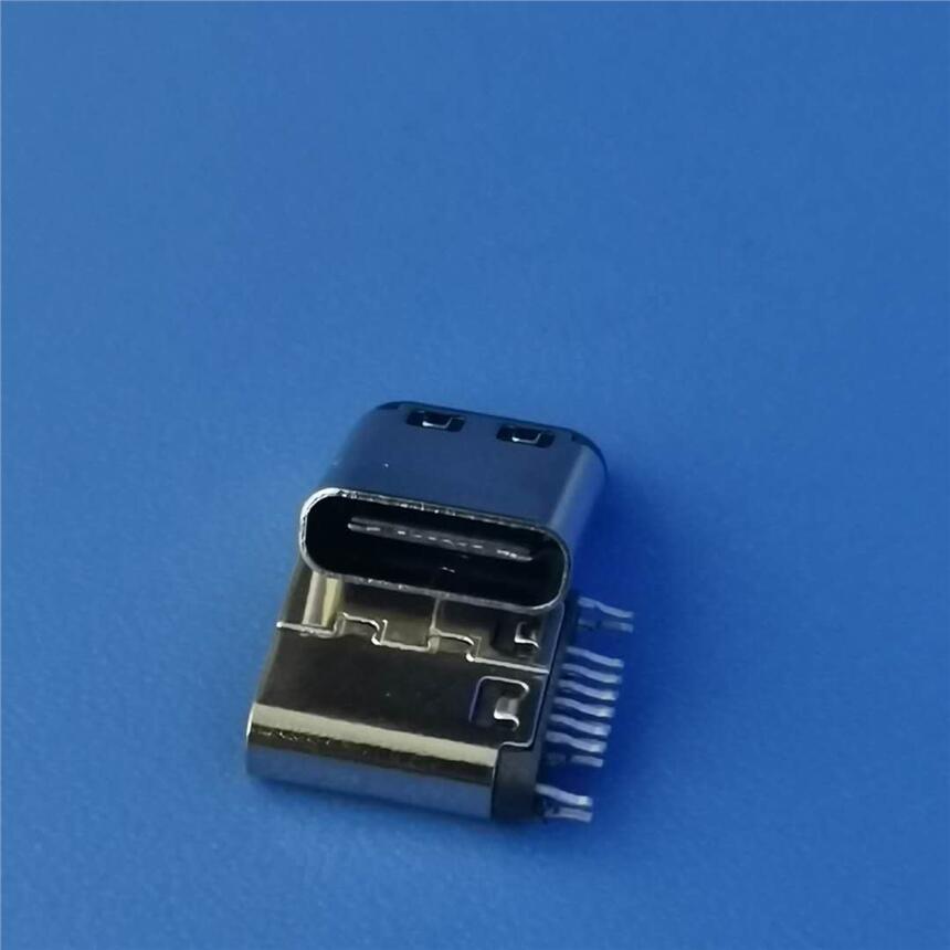 USB3.1 TYPE-C母座 12PIN雙排夾板母頭 帶固定腳 夾板