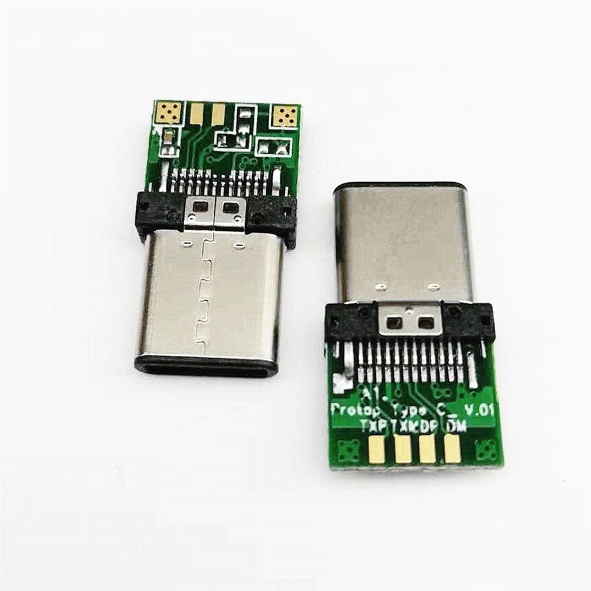 USB 3.1 TYPE-C A幫^ 24PIN A0.8 PCB 180Ⱥʽ