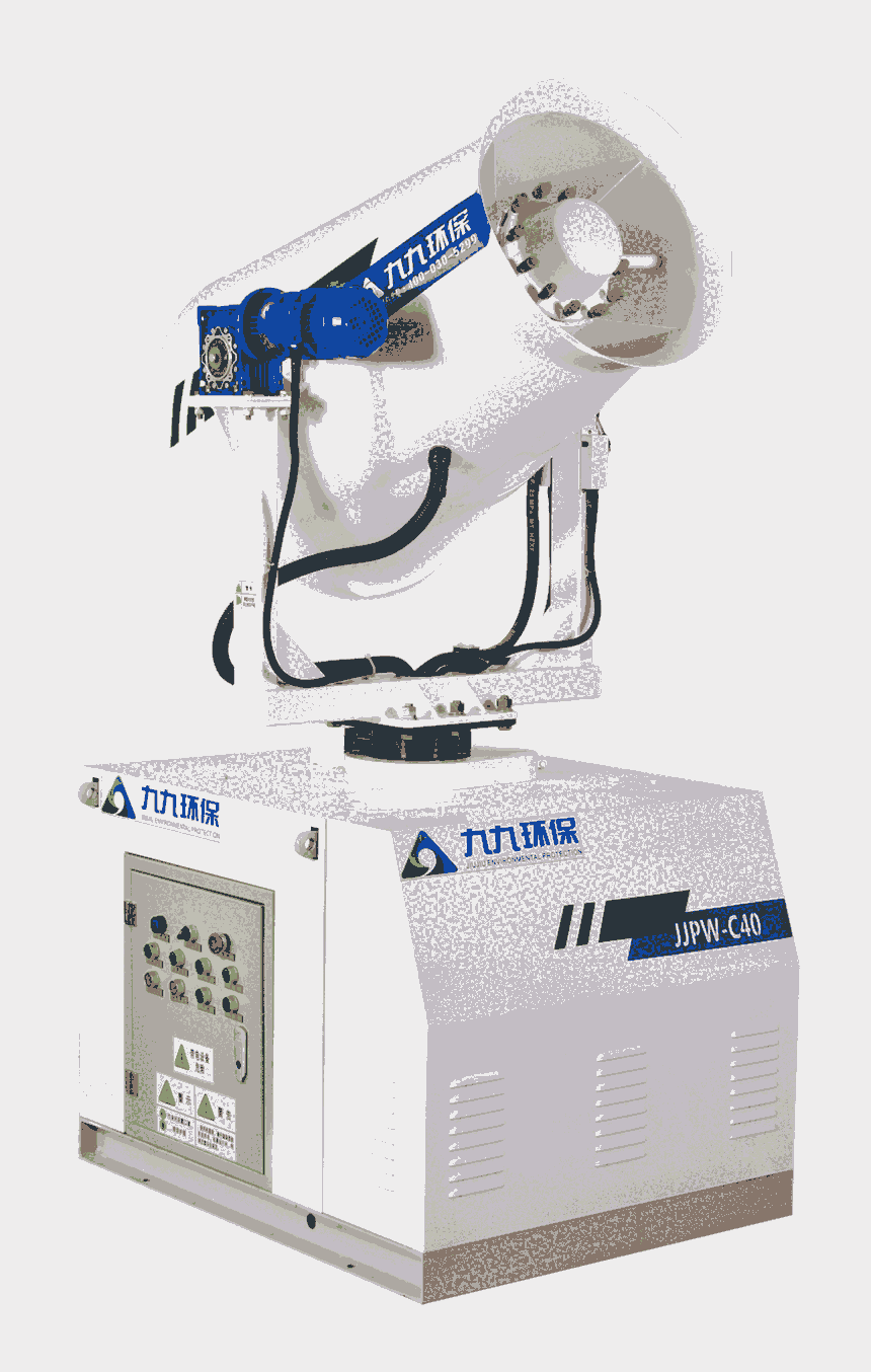 九九環(huán)保霧炮機(jī)全面采用三級(jí)降噪技術(shù)，設(shè)備運(yùn)行噪音遠(yuǎn)遠(yuǎn)低于行業(yè)平均水