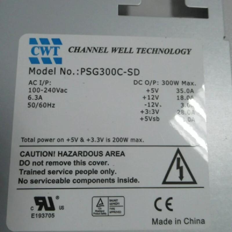 冠碩 CWT PSG300C-SD 300W 1U 服務(wù)器電源 網(wǎng)絡(luò) 工控機電源