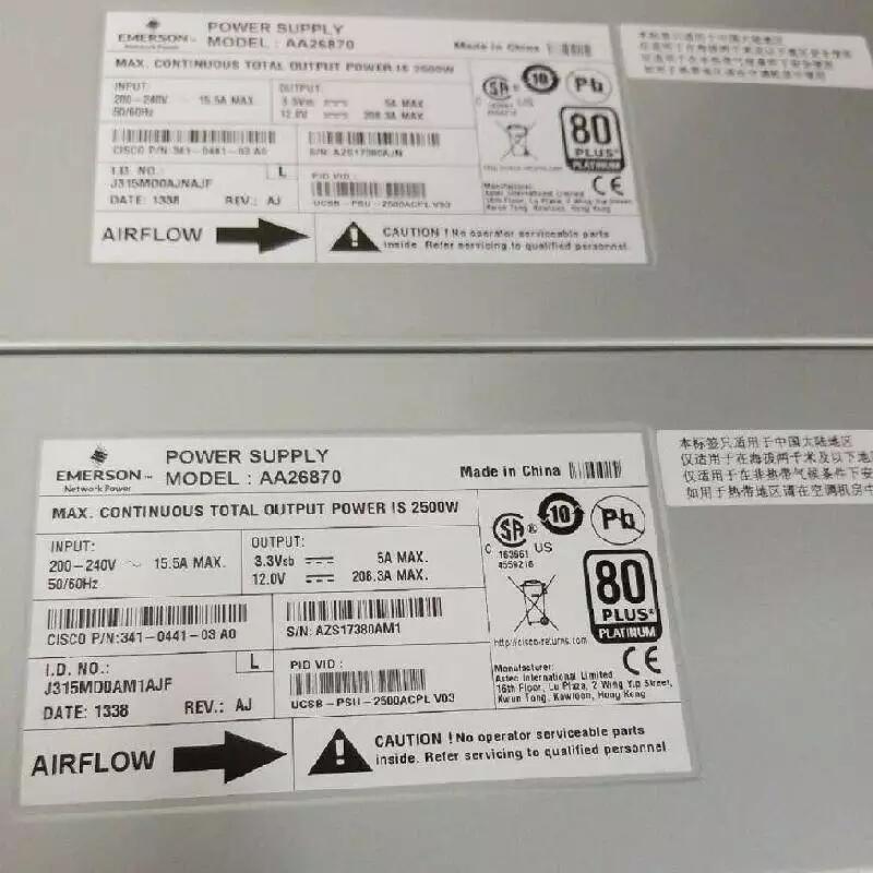 AA26870 341-0441-03 2500W UCS 5108 Blade刀箱電源