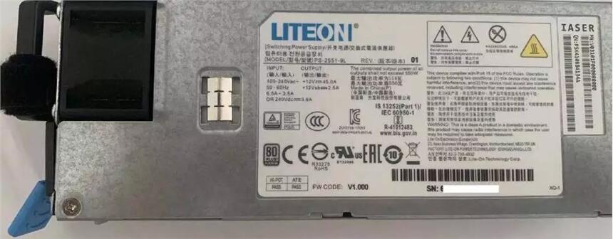 LITEON PS-2551-9L 550W 6G9LX0119156TA服務(wù)器電源模塊