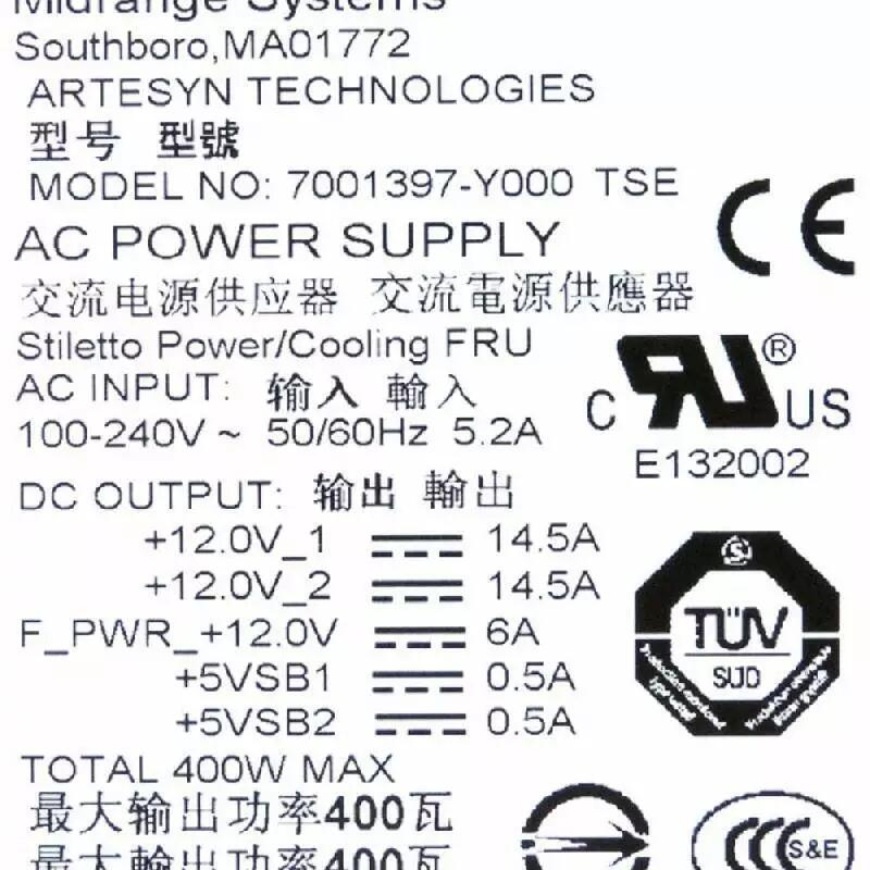 0FX387 071-000-504 7001397-Y000 CX3磁盤陣列柜電源