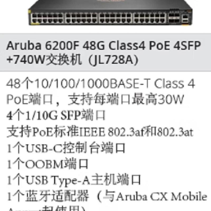 JL728A 6200F 48G Class4 POE 4SFP+ 740W R۽QC(j)