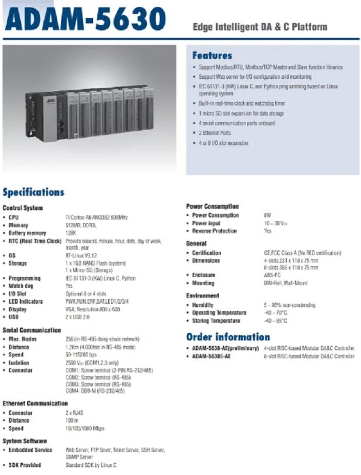 ADAM-5630-AE 4-slot Edge Intelligentɼ