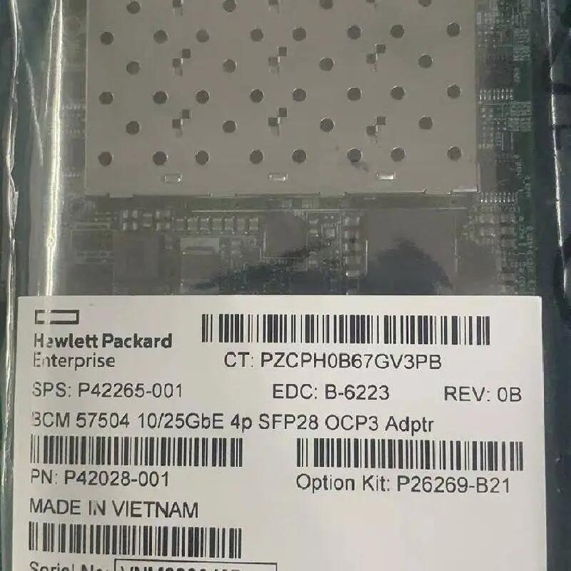 P26269-B21 BCM57504 10/25GbE 4p SFP28 OCP3W(wng)