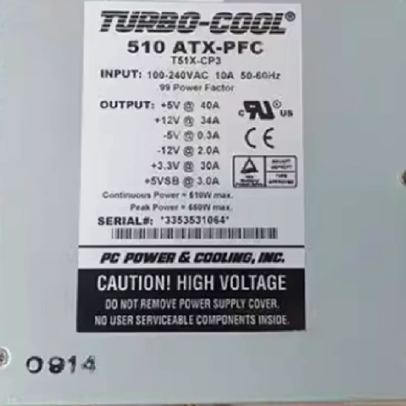 TURBO-COOL 510 ATX-PFC T51X-CP3 510W ؙC(j)Դ