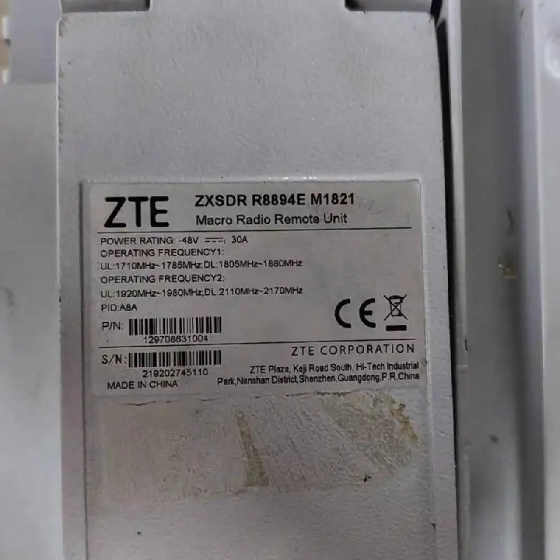 ZTE ZXSDR R8894E M1821h(yun)lԪDC48V