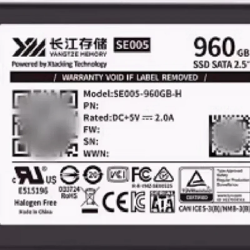 SE005-960GB-H SE005 960GB SSD SATA III  長江硬盤