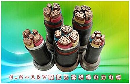 0.6~1KV聚氯乙烯絕緣電力電纜