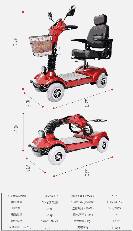 和美德H6老年代步車(chē)