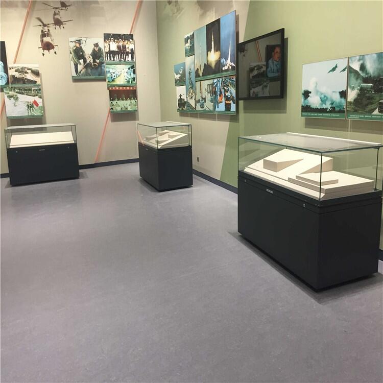 古玩博物館展柜文物柜透明玻璃展柜-隆城博具