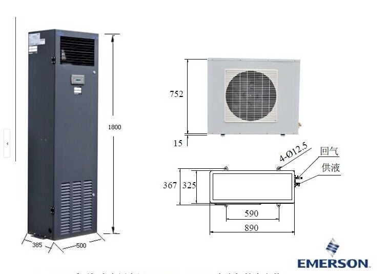 艾默生精密空調(diào) 7.5kw單冷 DME07MCP5 DMC07WT1 機(jī)房原裝精