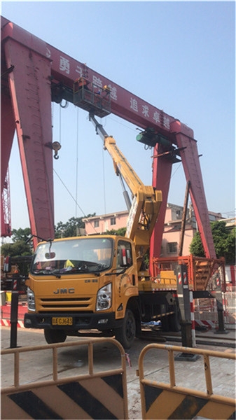 新會區(qū)橋梁支架跟換橋檢車出租服務(wù) 鑫越路橋