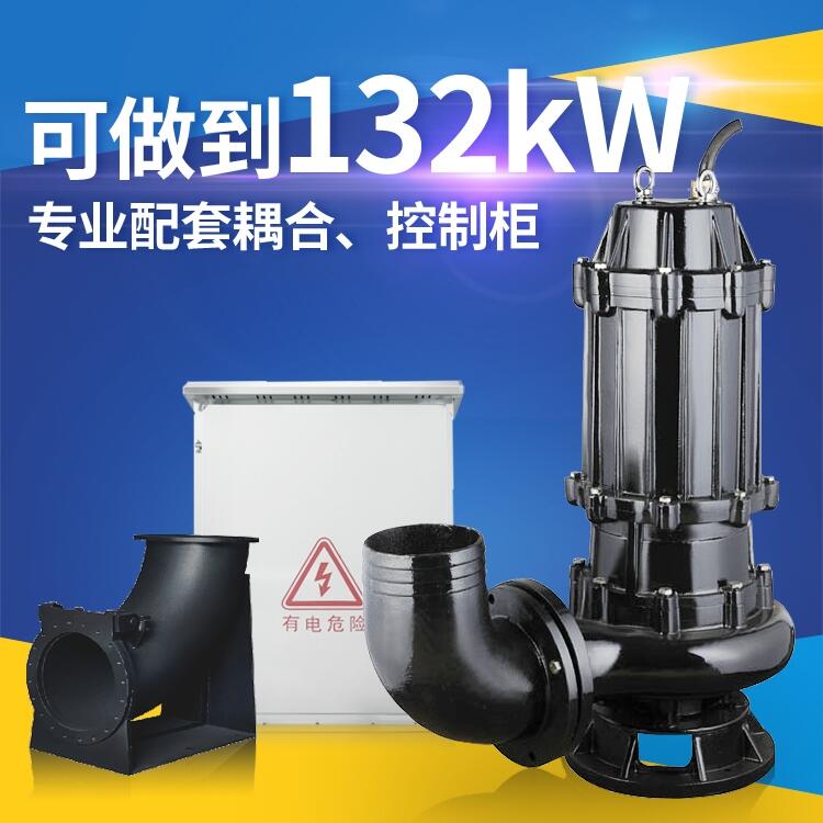 自動控制裝置污水泵250WQ600-35-110大口徑潛水泵污水污物潛水排污電泵