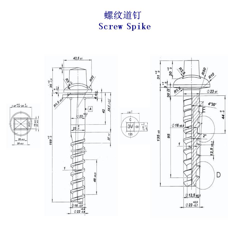 哥斯達黎加Ss35鐵路道釘生產(chǎn)工廠