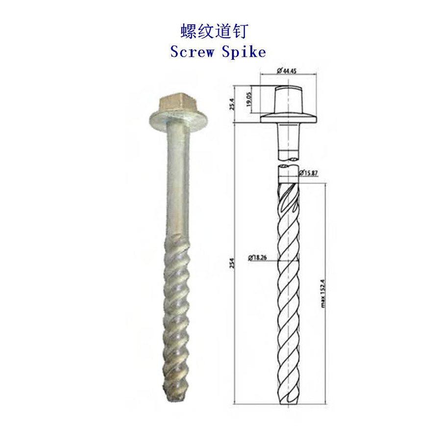 土庫(kù)曼斯坦Ss5螺紋道釘廠家