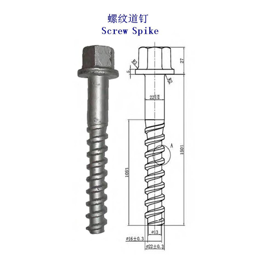 津巴布韋4.8級(jí)螺旋道釘工廠