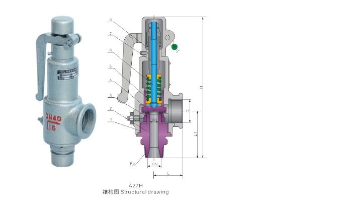 懷柔A41Y-100DN25,封閉彈簧微啟式安全閥廠家直銷