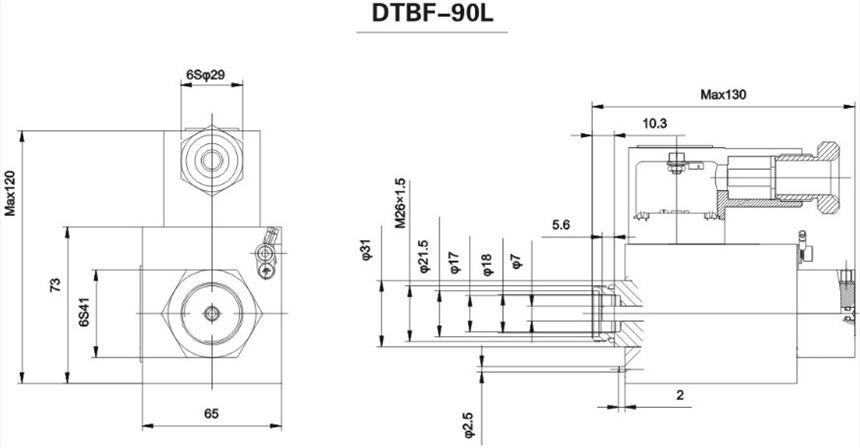 蚌埠DTBF-90/36BL,礦用隔爆型閥用電磁鐵,現(xiàn)貨供應(yīng)