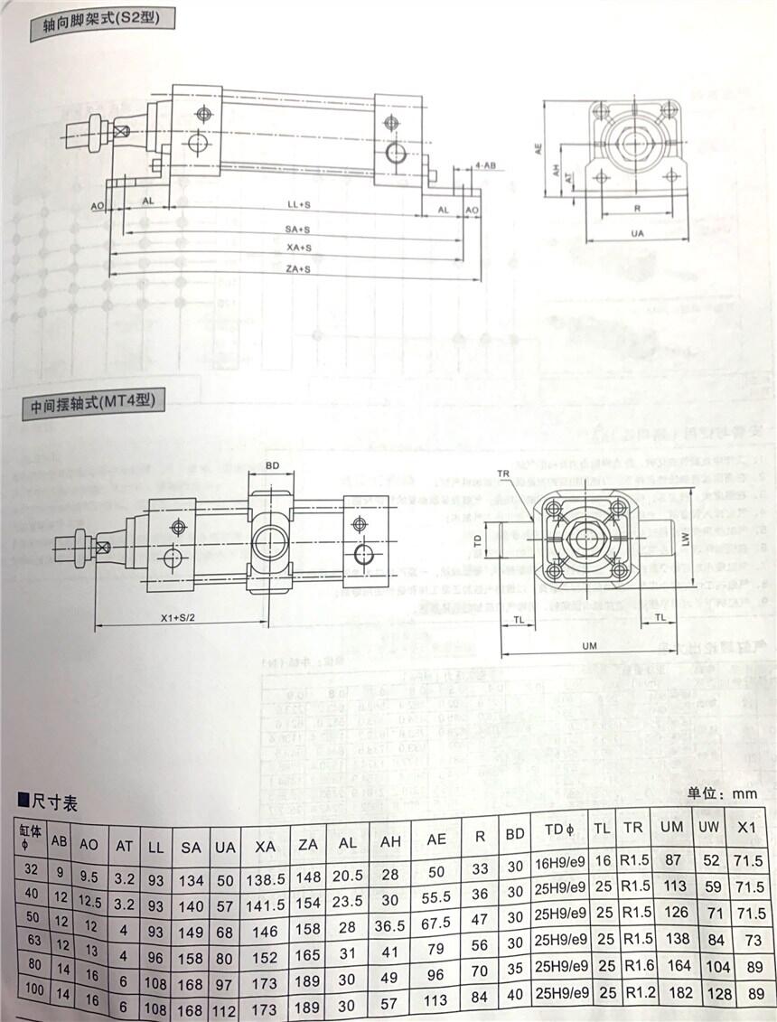 韶關(guān)QGBQ80-175MF2,輕型氣缸廠家直銷