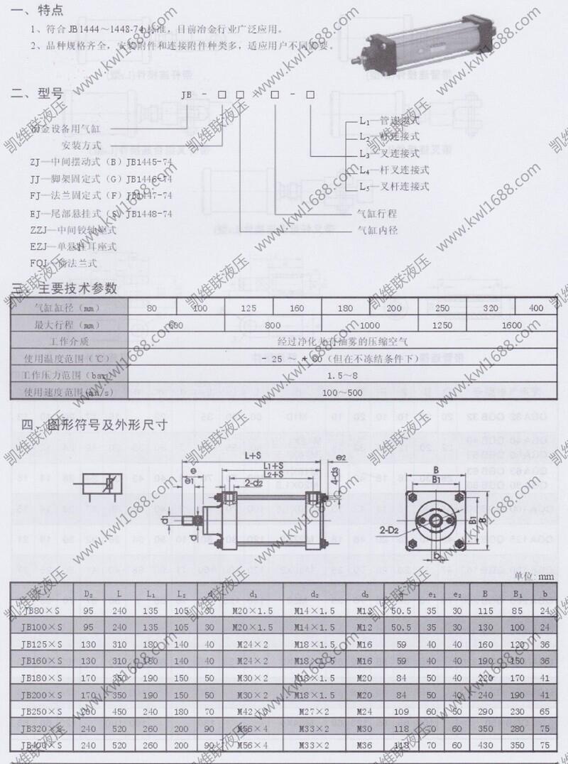 呼和浩特QGB320*50,無緩沖氣缸優(yōu)質(zhì)產(chǎn)品