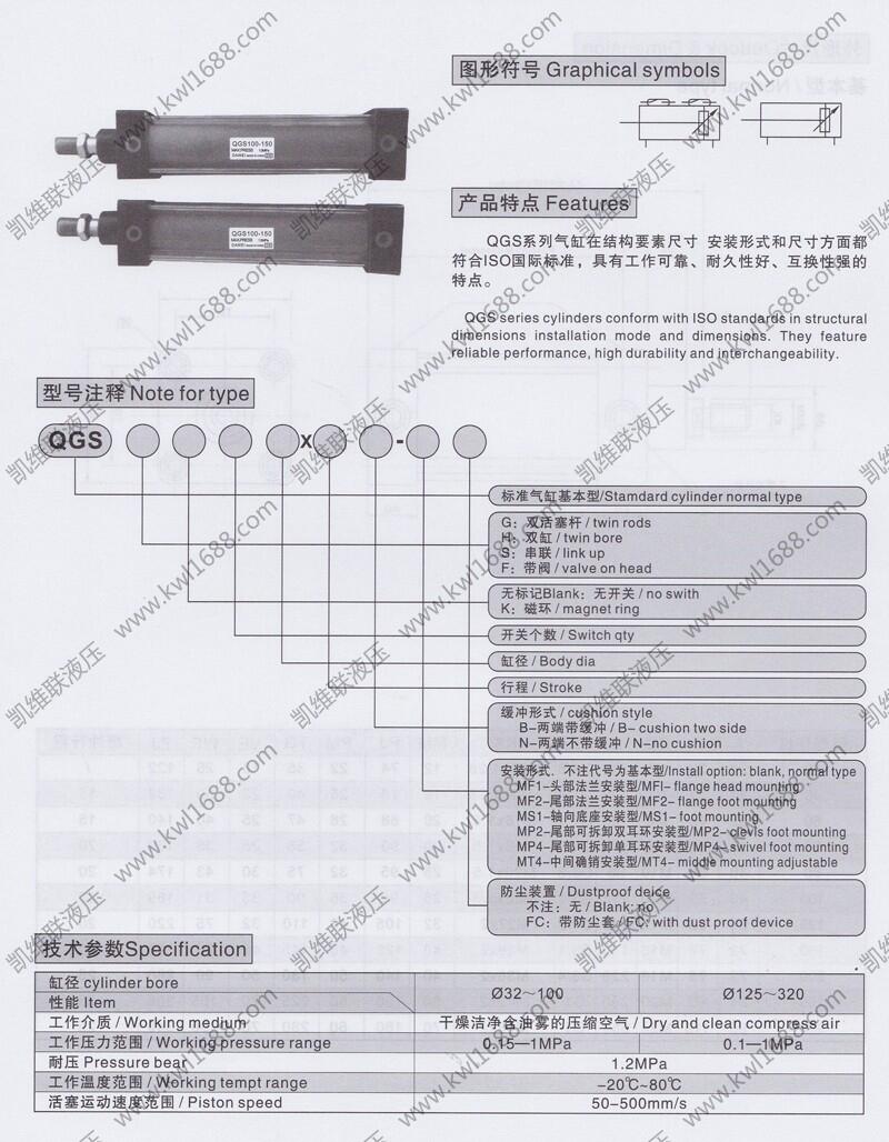 鶴崗QGA32*175,無緩沖氣缸現(xiàn)貨供應(yīng)