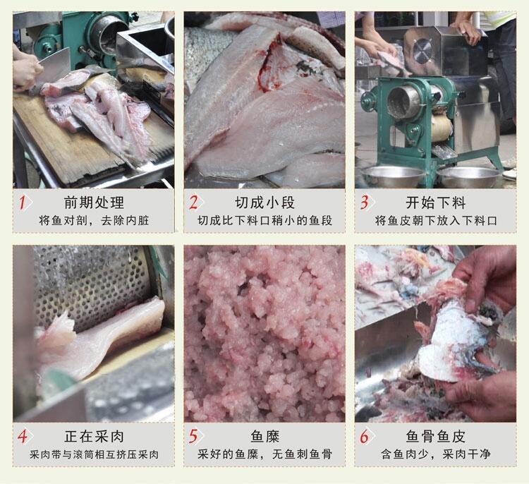 鰻魚魚肉去刺機(jī) 魚蝦采肉機(jī) 商用魚糜采取機(jī)