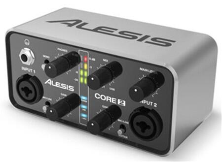 錄音點播ALESIS CORE 2 2進2出錄音聲卡