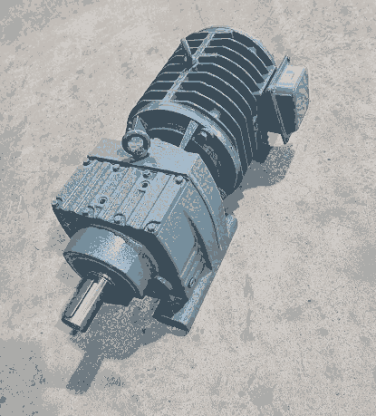 上虞德立DLR系列齒輪輥道變頻減速電機(jī) R87-YGP132M2-4-3KW