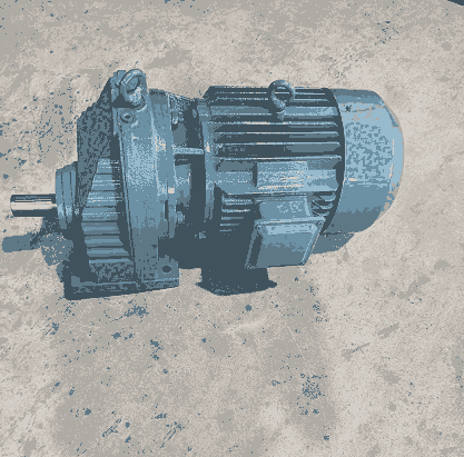 德立臥式交流電斜齒輪硬齒面減速機(jī)電機(jī)一體機(jī)RX87-5.5KW-1/3