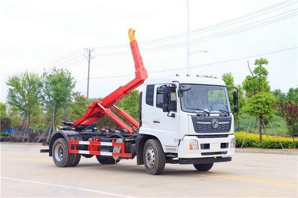 貴南東風6方勾臂垃圾車多少錢一輛廠家下地庫