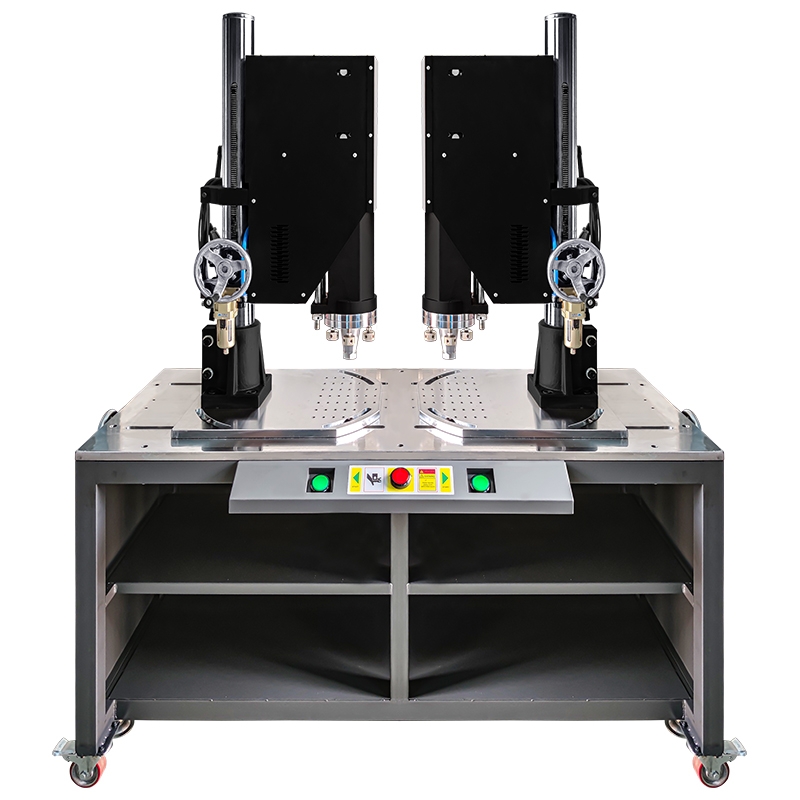 東莞超聲波焊接機(jī)雙頭超音波半自動(dòng)口罩塑膠玩具禮盒包裝封口熔接