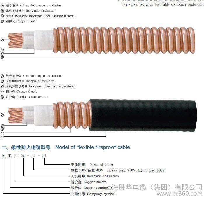 廣州南洋電纜廠家供應WD-YTTWY金屬護套無機礦物絕緣無鹵低煙聚烯烴電纜