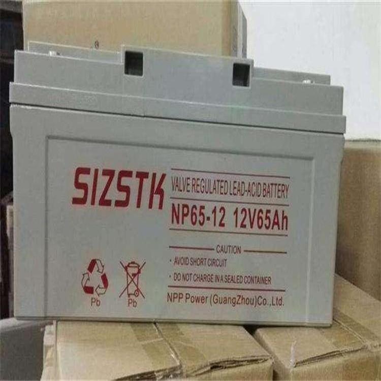 SIZSTK蓄電池NP65-12機房不間斷ups直流電源12V65AH