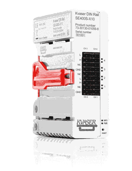 Kvaser DIN Rail SE400S-X10型號01059-8總線分析儀