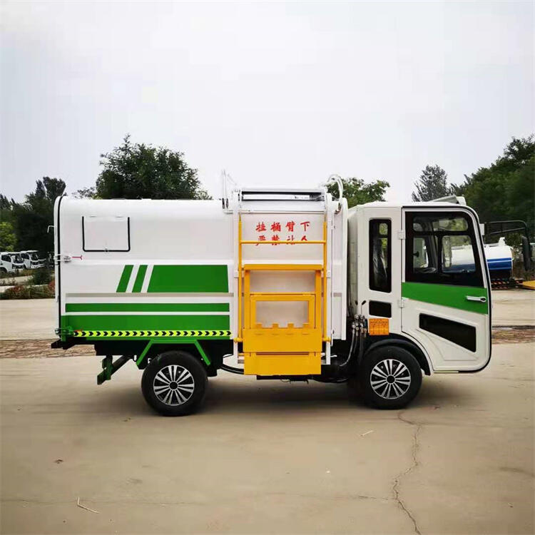 掛桶式電動(dòng)四輪垃圾車價(jià)格 全封閉小型電動(dòng)環(huán)衛(wèi)車 物業(yè)分類垃圾清運(yùn)車